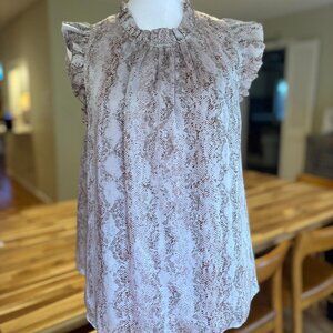 KARLIE Snakeskin Bouse (Size MEDIUM)